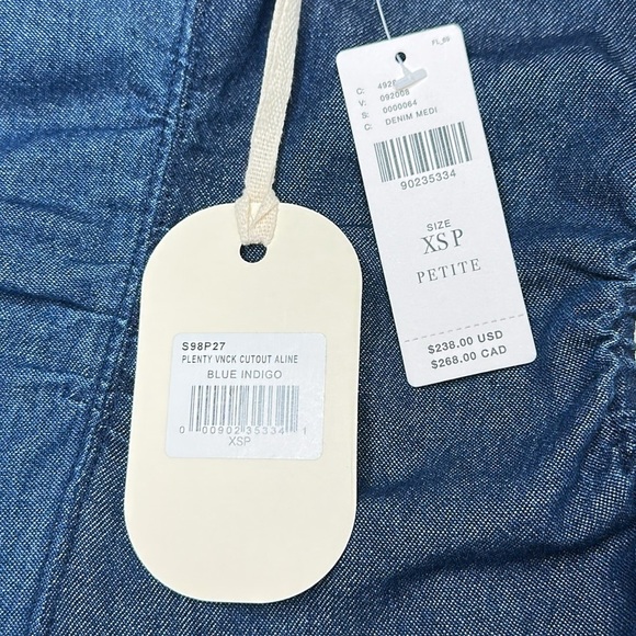 NWT Anthropologie Plenty by Tracy Reese V Neck Open Sides Midi Dress Size XSP - Picture 12 of 17